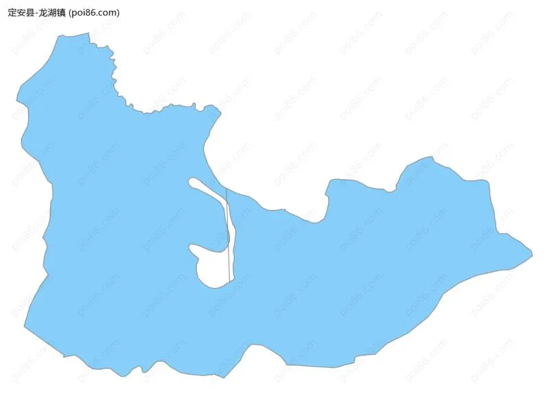 龙湖镇边界地图