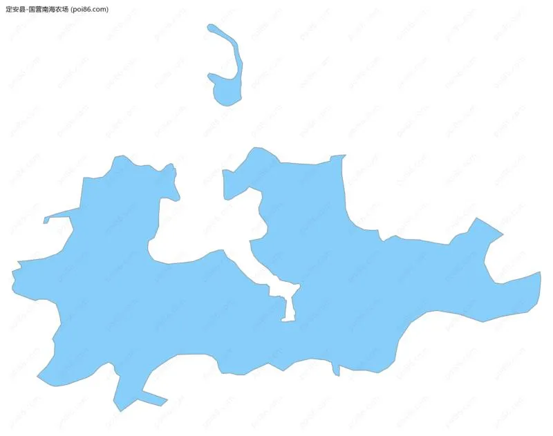 国营南海农场边界地图