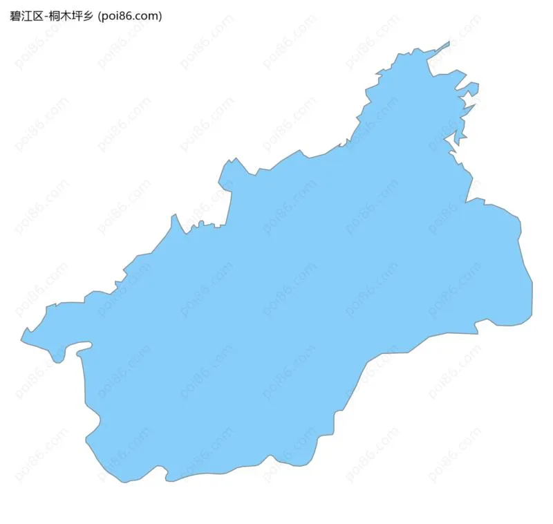 桐木坪乡边界地图