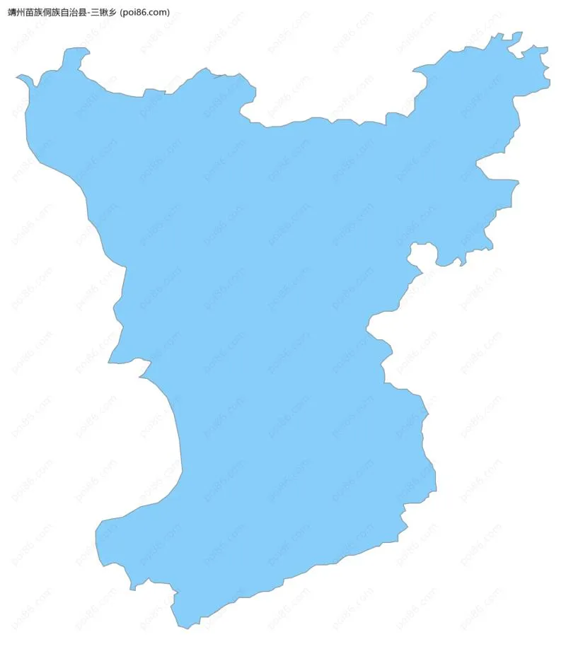 三锹乡边界地图