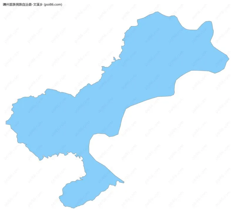 文溪乡边界地图