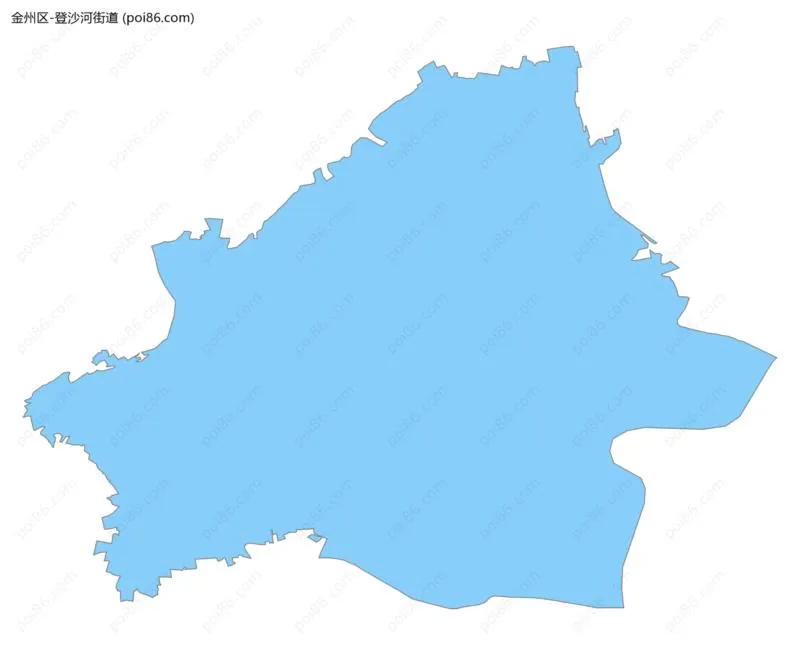 登沙河街道边界地图