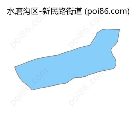 新民路街道边界地图