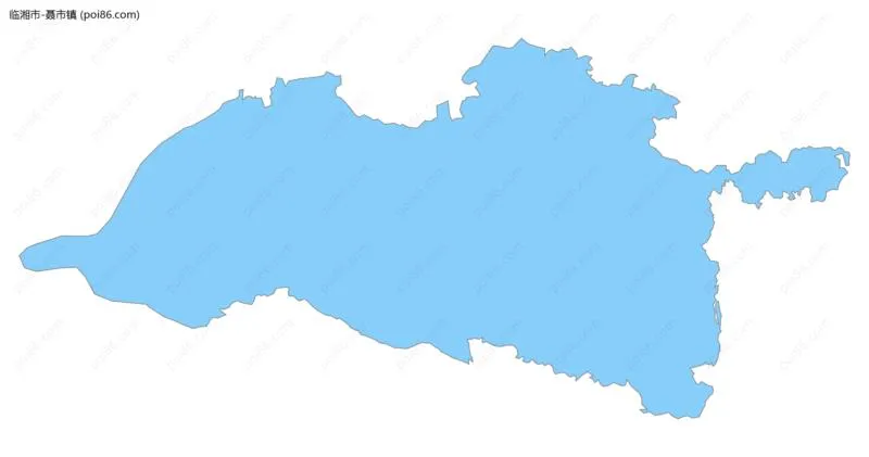 聂市镇边界地图