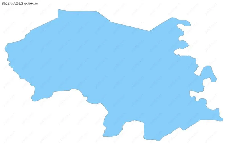 兵团七团边界地图