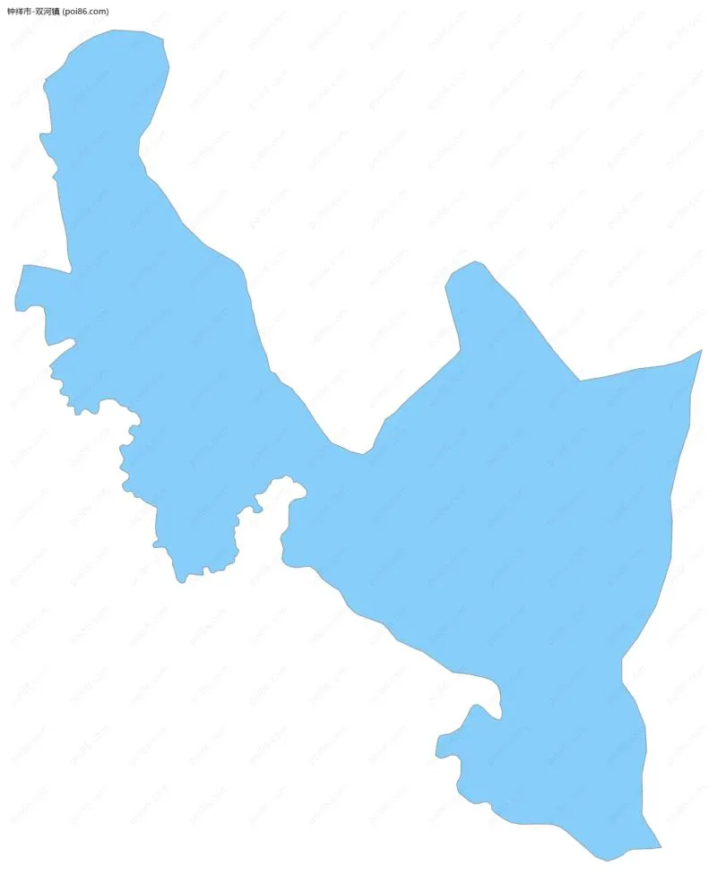 双河镇边界地图