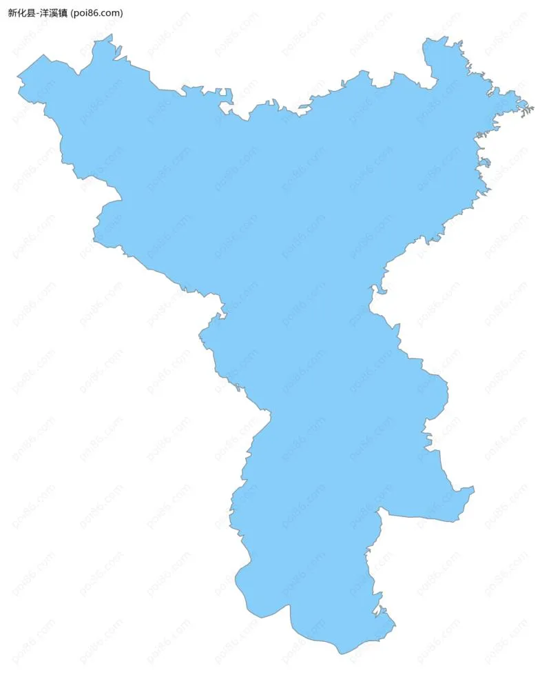 洋溪镇边界地图