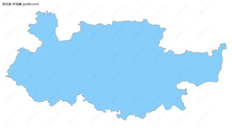 炉观镇边界地图