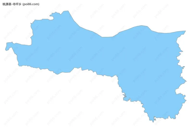 寺坪乡边界地图