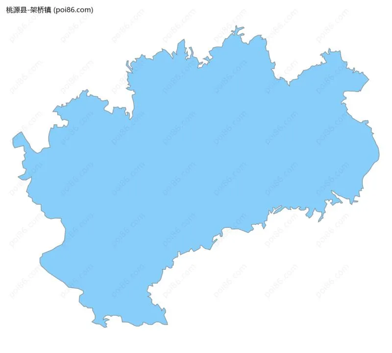 架桥镇边界地图