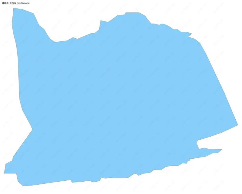 大桥乡边界地图