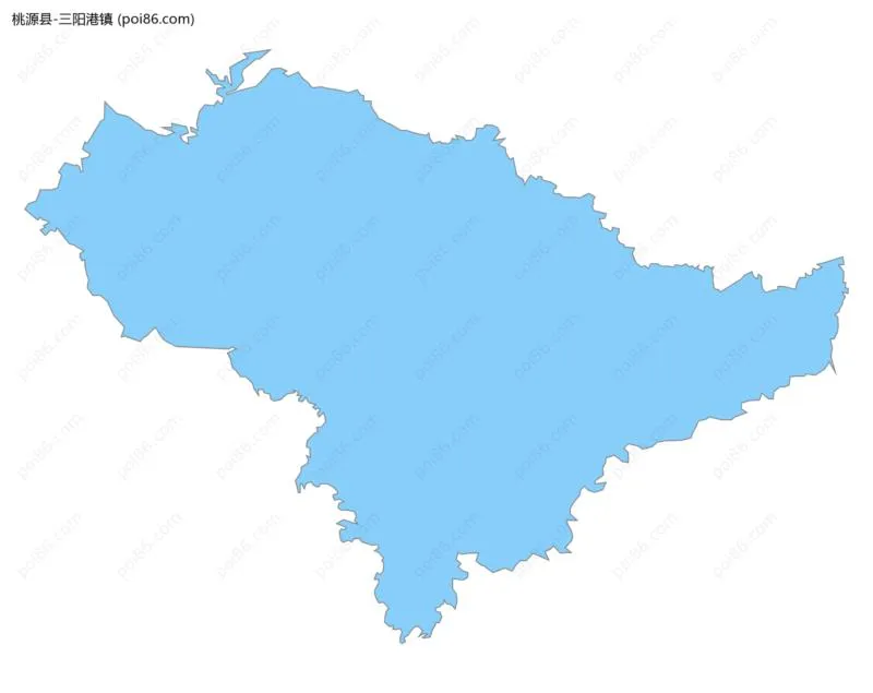 三阳港镇边界地图