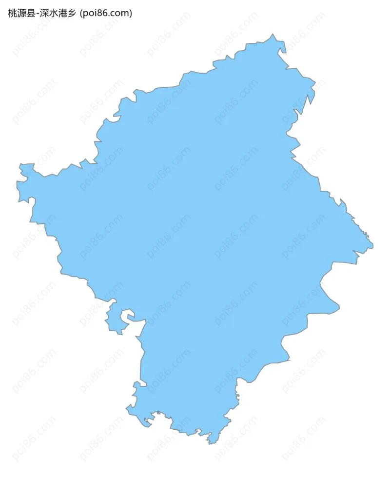 深水港乡边界地图