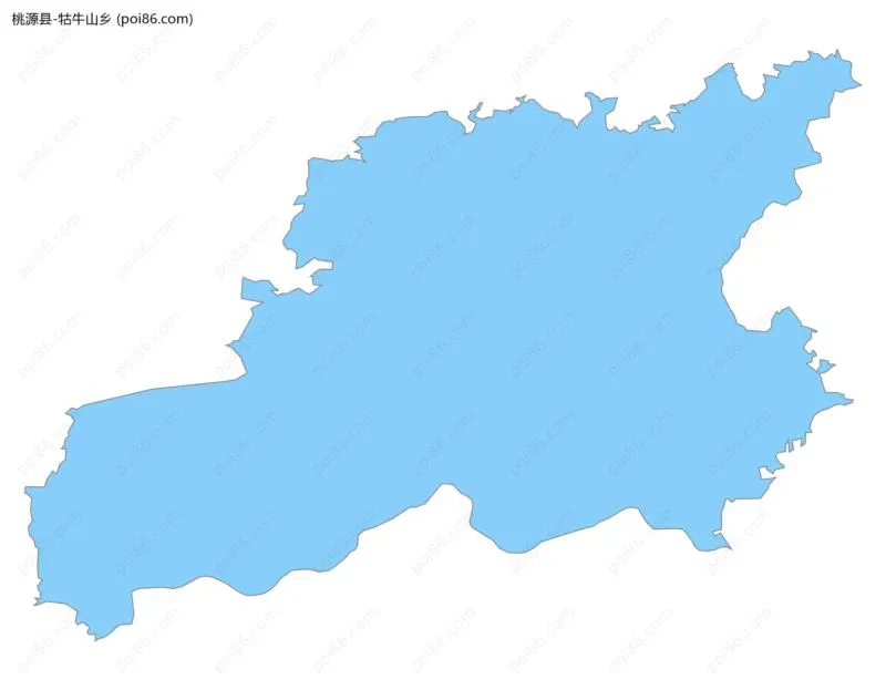 牯牛山乡边界地图