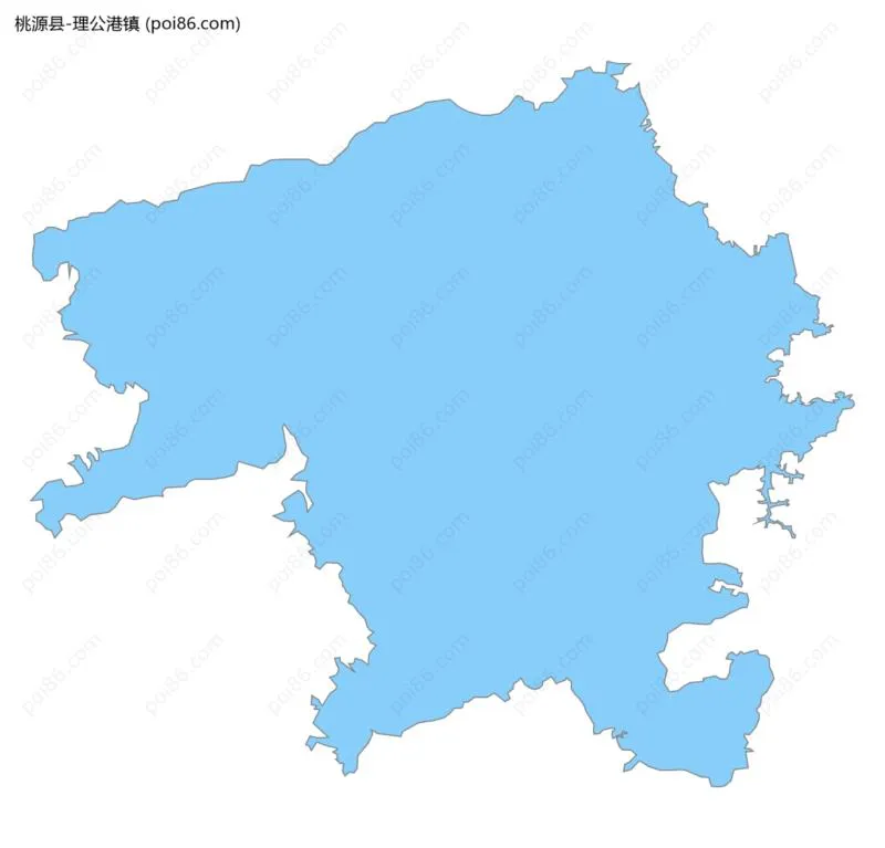 理公港镇边界地图
