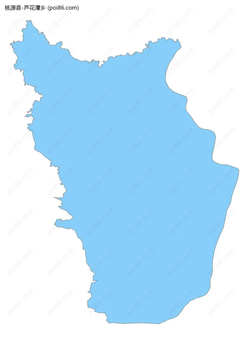 芦花潭乡边界地图