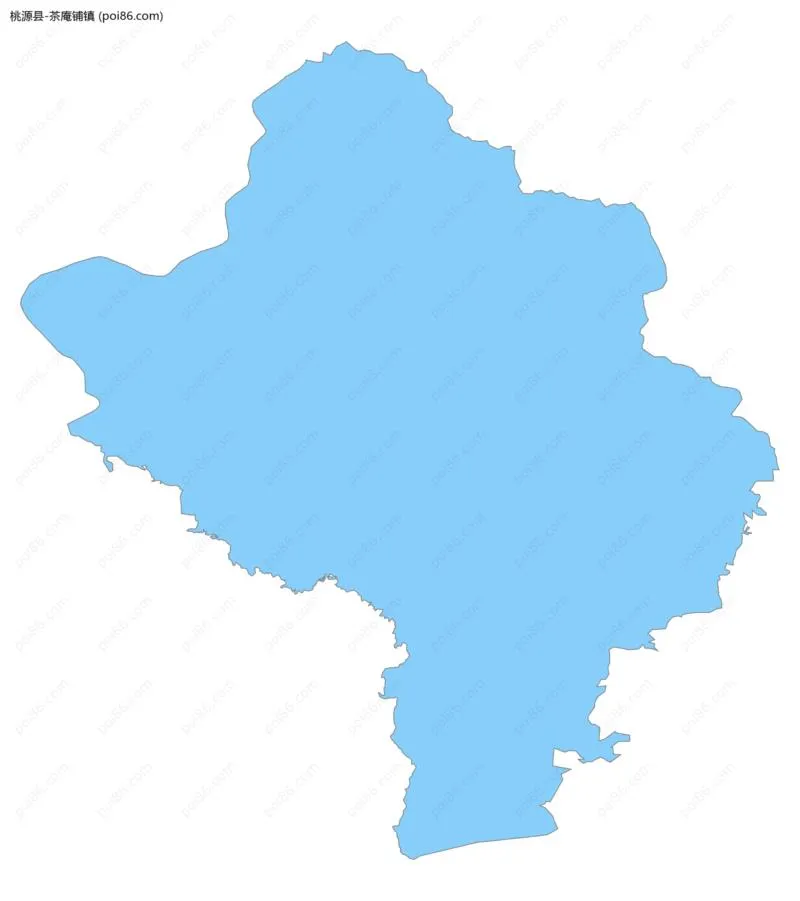 茶庵铺镇边界地图