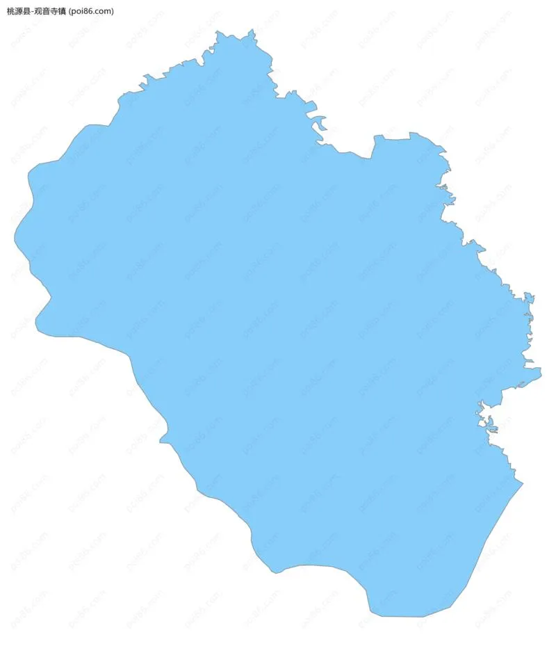 观音寺镇边界地图