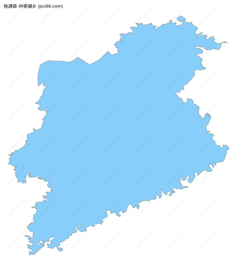 钟家铺乡边界地图
