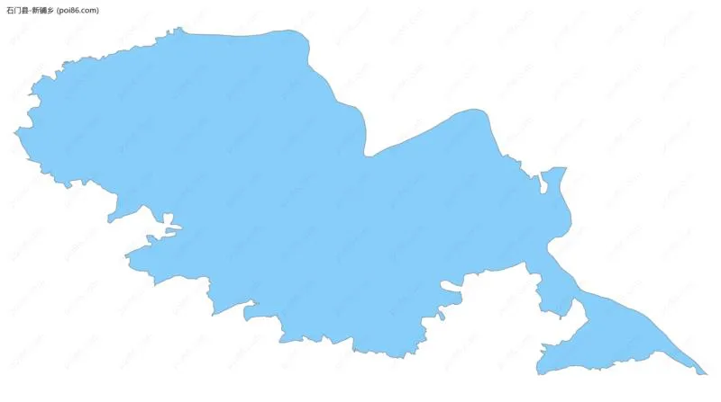 新铺乡边界地图