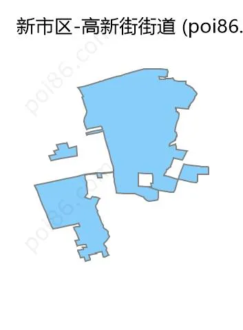 高新街街道边界地图