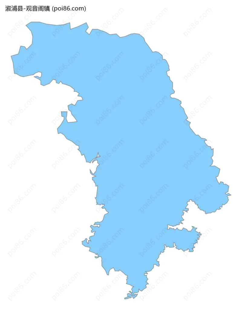 观音阁镇边界地图