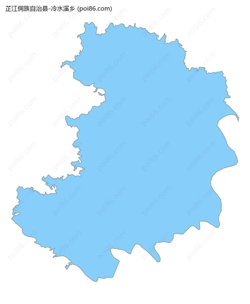 冷水溪乡边界地图