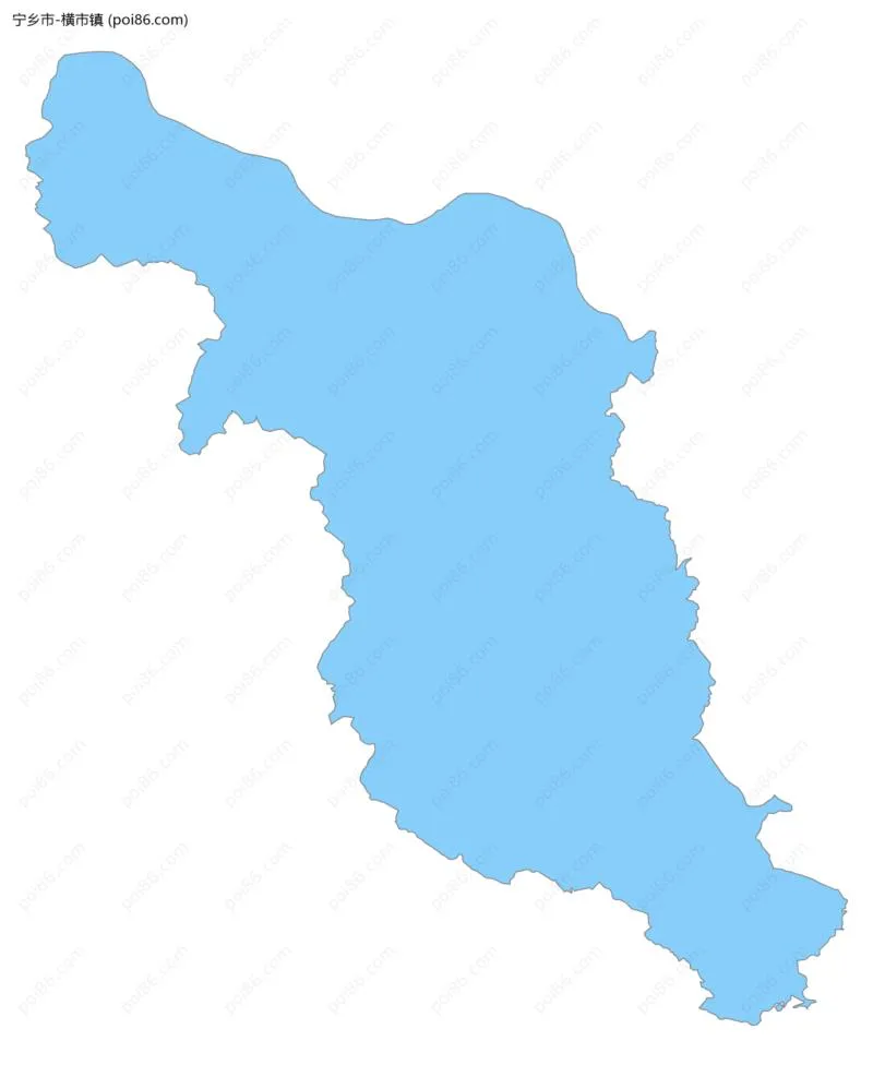 横市镇边界地图