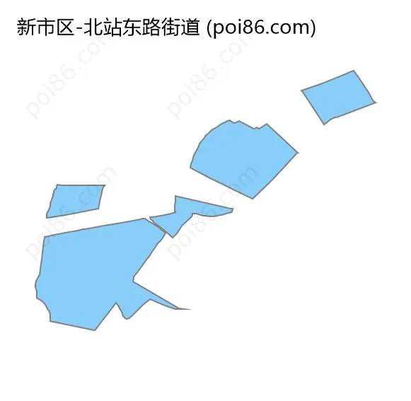 北站东路街道边界地图