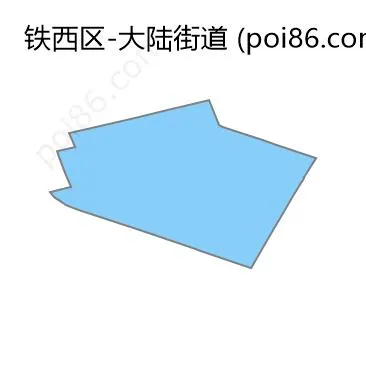 大陆街道边界地图