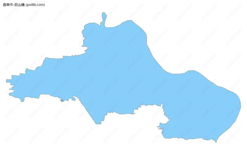 防山镇边界地图