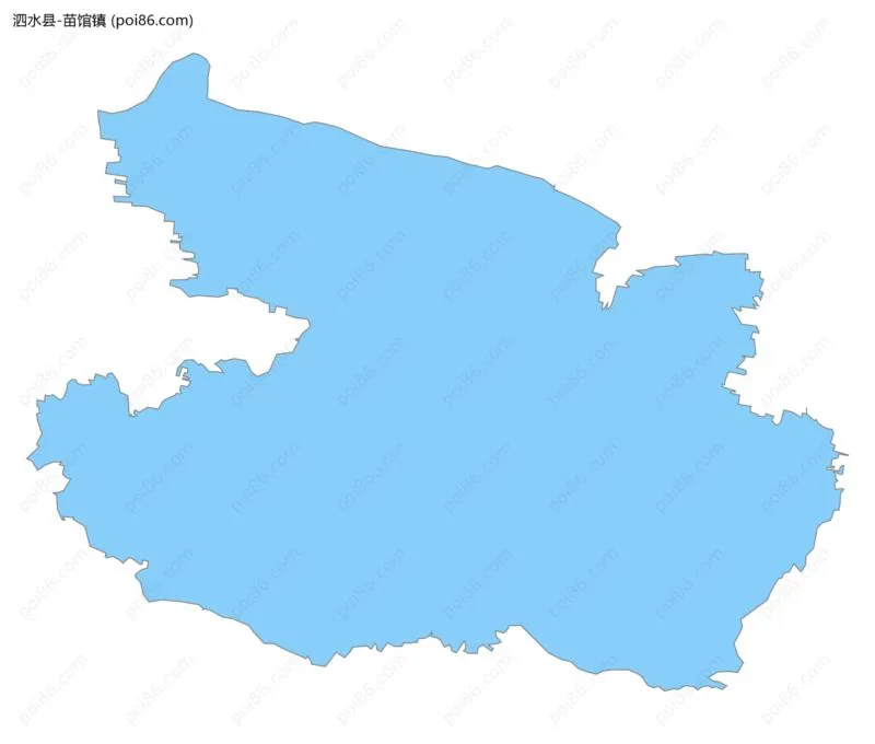 苗馆镇边界地图