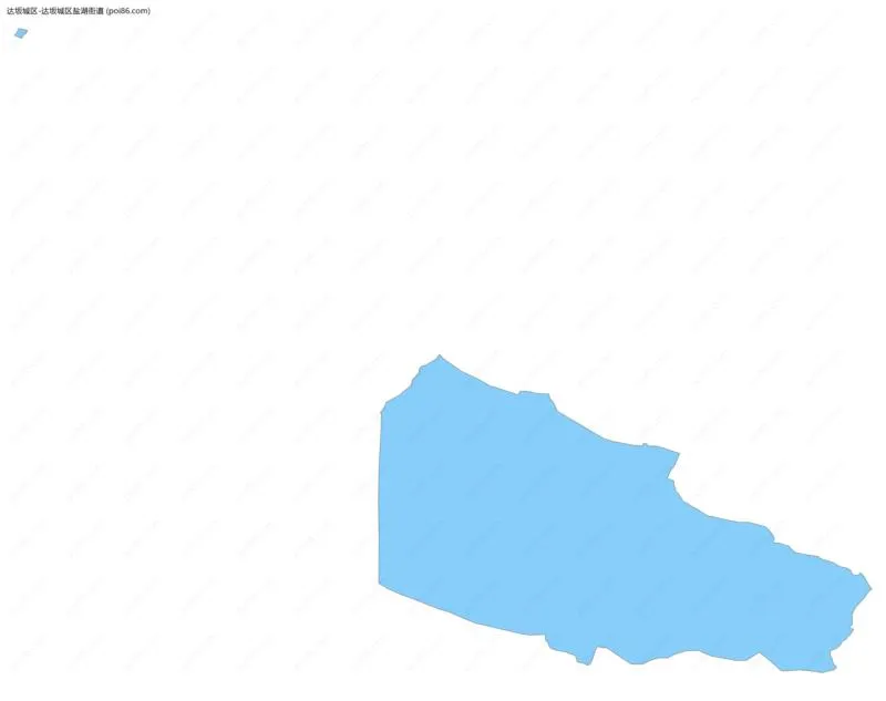 达坂城区盐湖街道边界地图