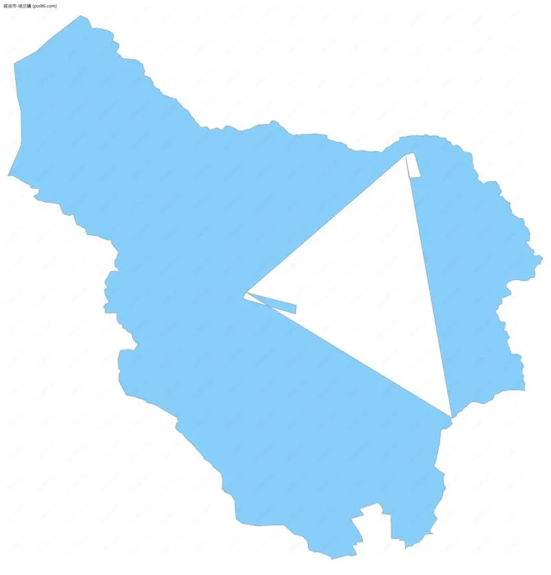 依兰镇边界地图