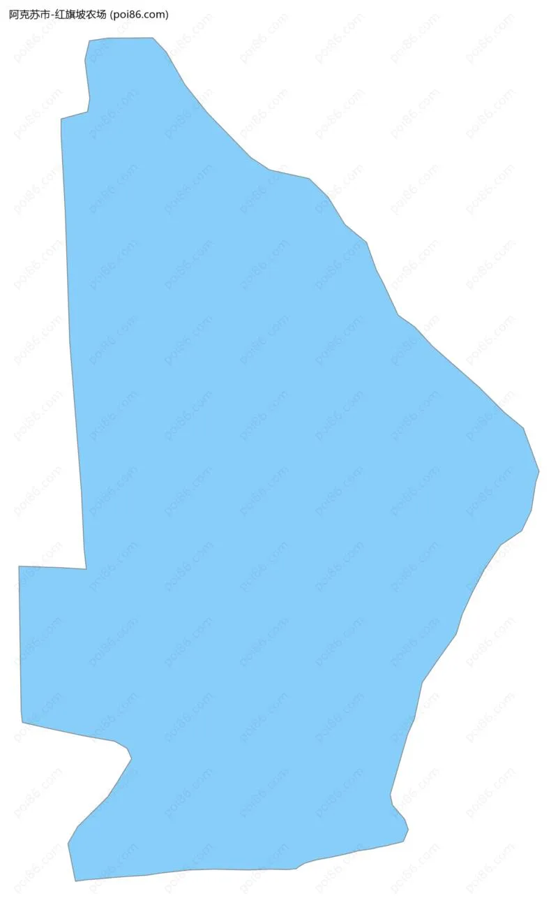 红旗坡农场边界地图