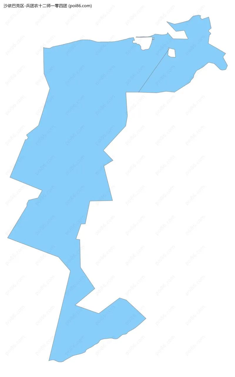 兵团农十二师一零四团边界地图