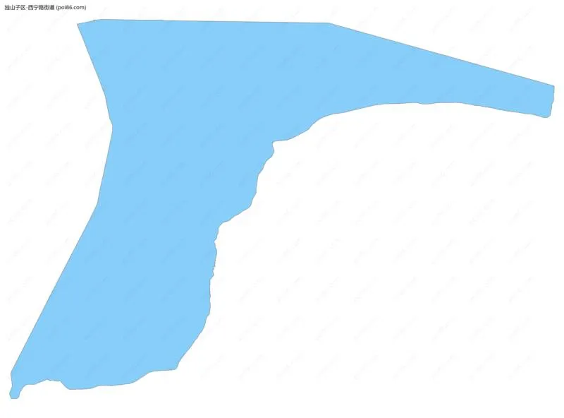 西宁路街道边界地图