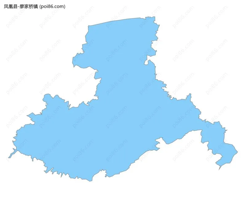 廖家桥镇边界地图