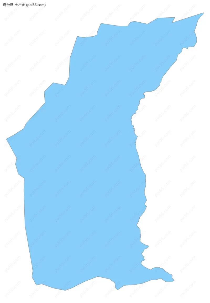 七户乡边界地图