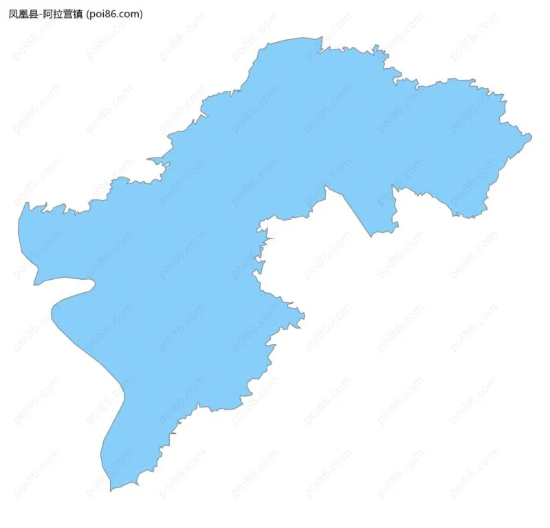 阿拉营镇边界地图