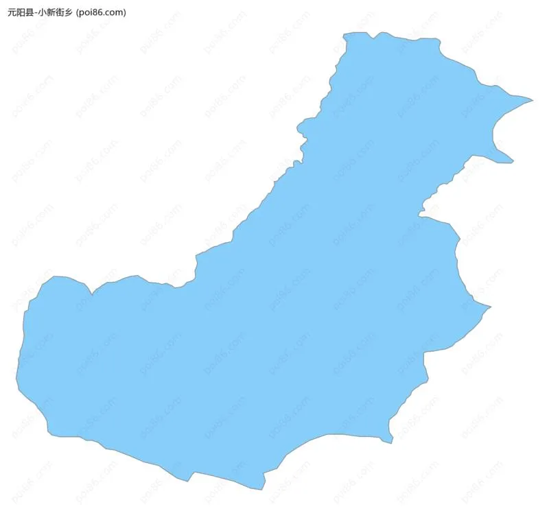 小新街乡边界地图