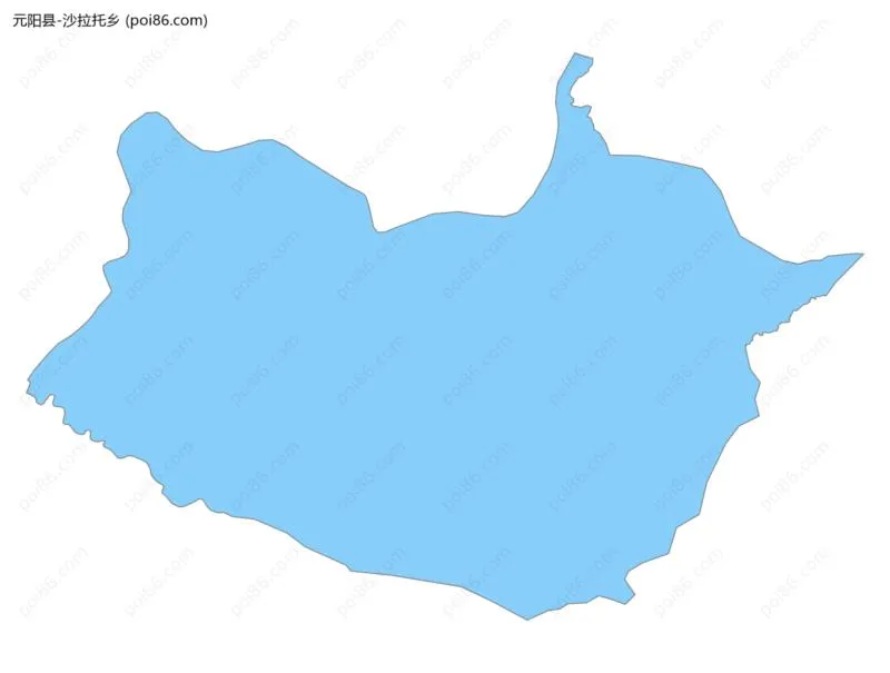 沙拉托乡边界地图