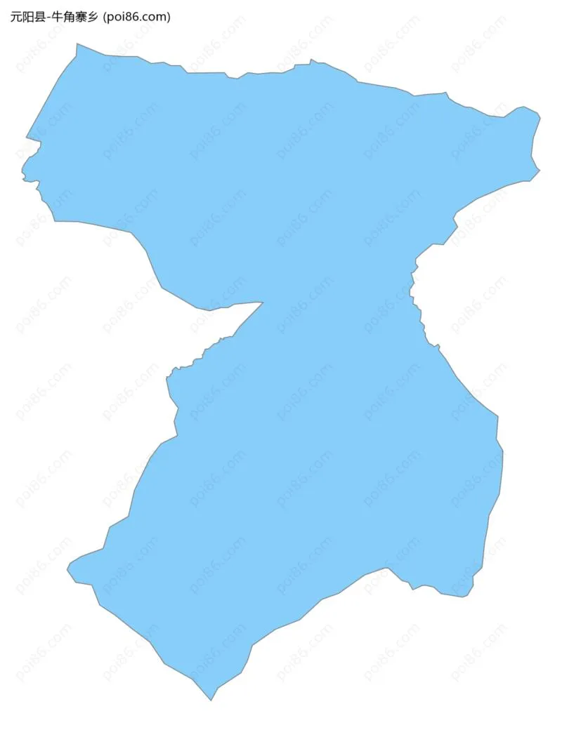 牛角寨乡边界地图