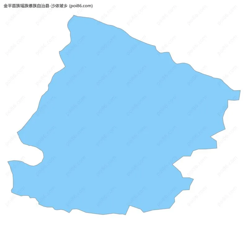 沙依坡乡边界地图