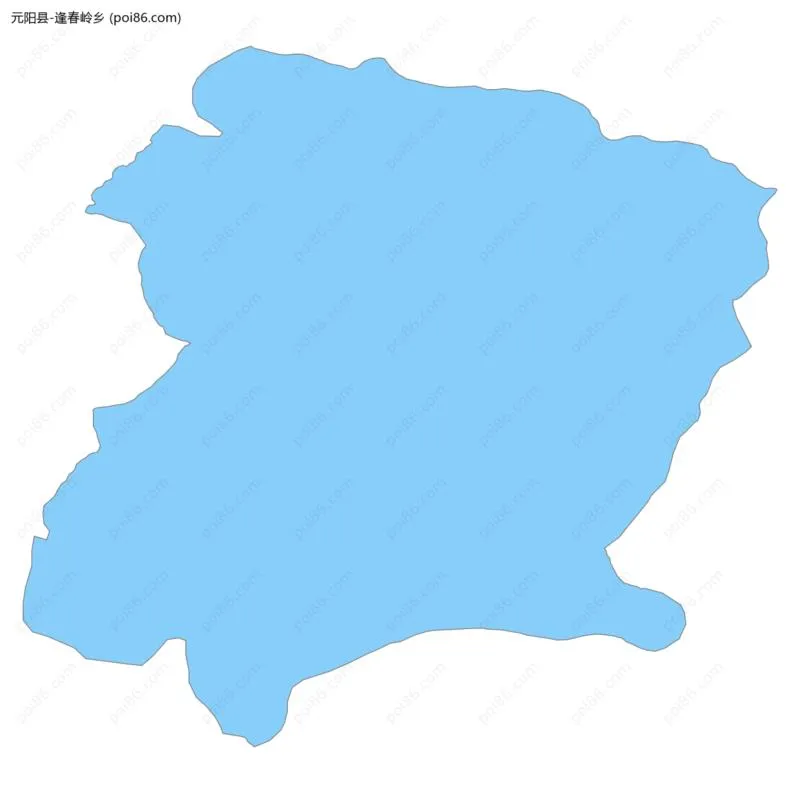 逢春岭乡边界地图