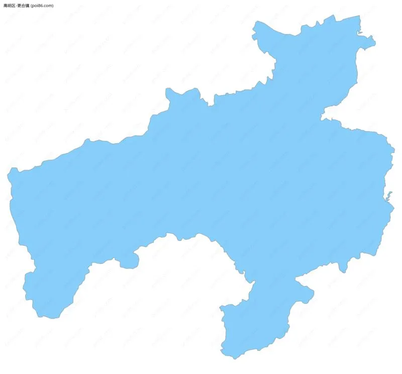 更合镇边界地图