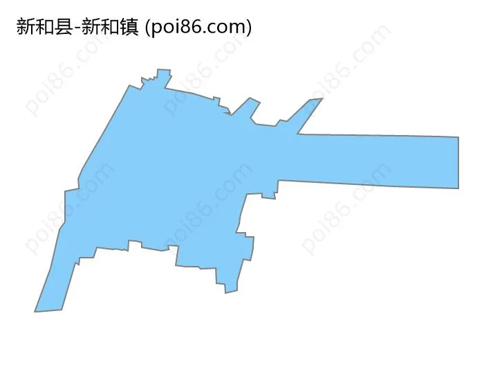 新和镇边界地图