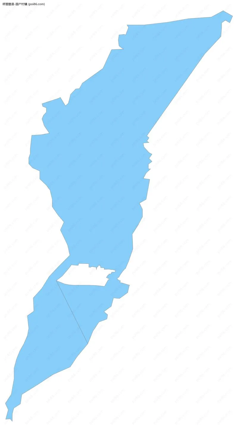 园户村镇边界地图