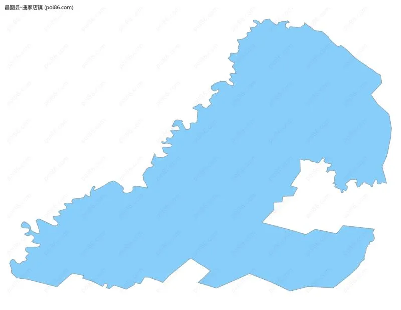 曲家店镇边界地图