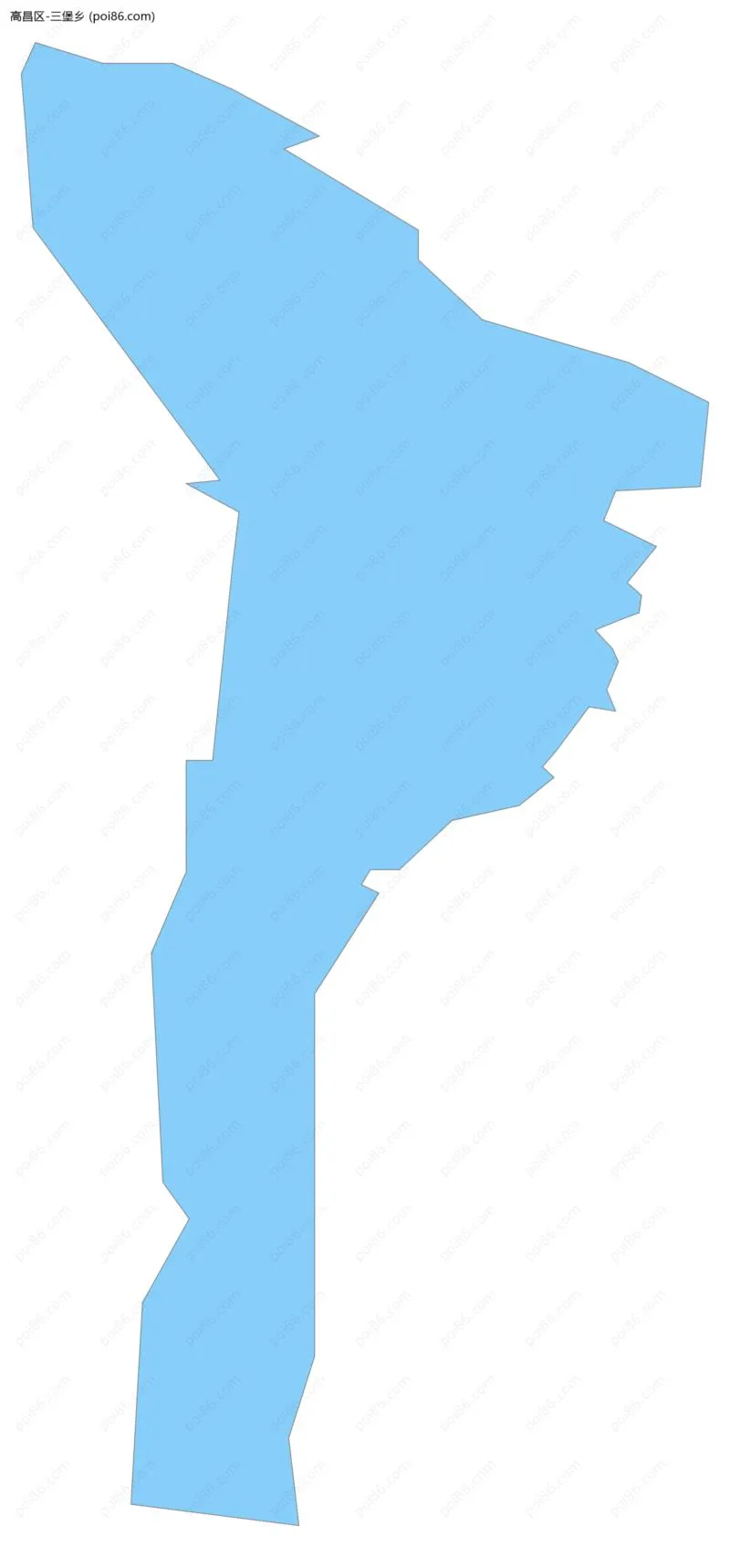 三堡乡边界地图